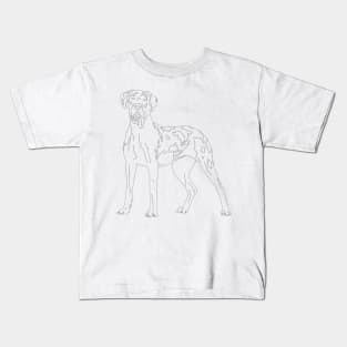 Harlequin Great Dane Kids T-Shirt